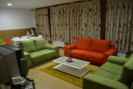 La sala de estar de la casa